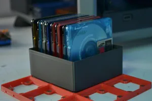 Gridfinity 2x2 MiniDisk Holder (for 9 mini disks)