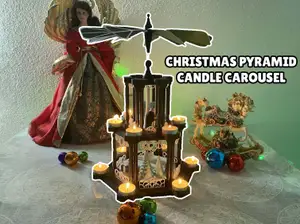 Christmas Pyramid Candle Carousel