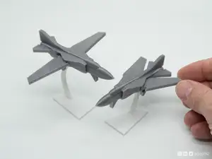Print-in-place and articulated MiG23 Jet Fighter with Stand