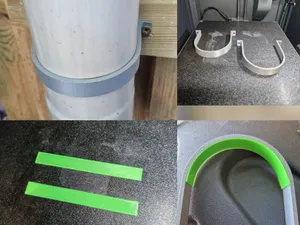 Pipe Clamp With TPU Sticky Band 32-40-50-80-90-100-110-120mm