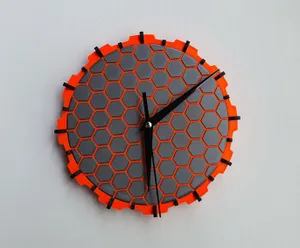 Hexagon wall clock