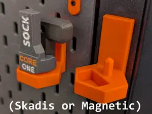 Holder for CORE One Nozzle Replacement Tool and Nozzle Wrench (Skadis/Magnets)