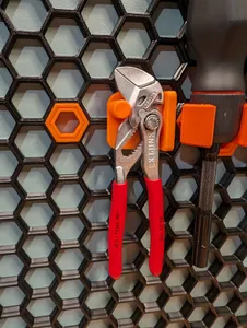 Knipex 125 Honeycomb wall mount - flush to wall
