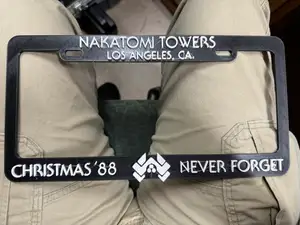 Nakatomi Towers, Christmas '88 Never Forget, License Plate Frame - REMIX