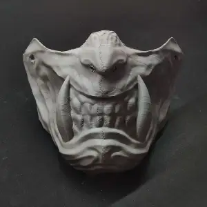 Japanese oni half mask