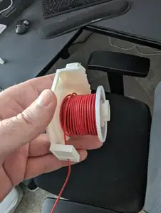 Honeycomb Wall Hook-Up Wire Spool Holder