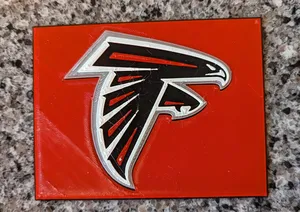 Atlanta Falcons Football NFL logo sign placard
