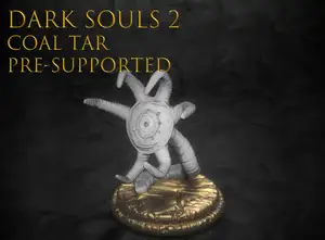 Dark souls 2 - Coal tar enemy (miniature) 25mm / 28mm scale