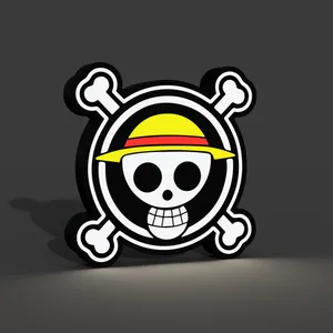 One Piece Luffy Skull Lightbox LED Lamp