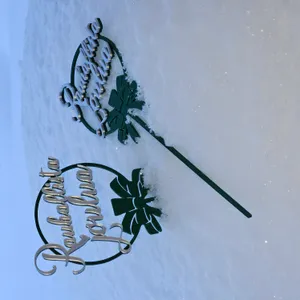 Rauhallista joulua -kukkakeppi, christmas greetings flower stick
