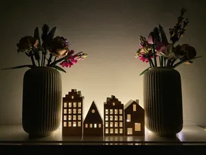 Minimalistic Christmas Tea Village
