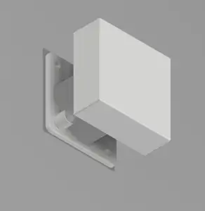 Wall mount box to hide wires