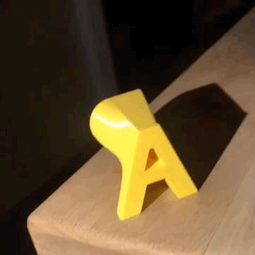 Letter P and A