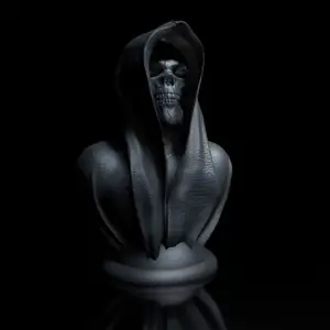Cape-Skull Bust II - 3D-Model High-Polygon