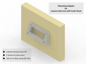 Adapter Plate 30° for Loxone Intercom