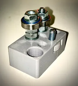 Bearing PET bottle cutter using 8x22x7mm roller skate bearings.