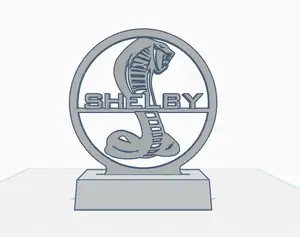 Logo Ford Mustang Shelby Cobra en 3D