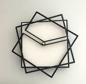 Square rotating wall clock