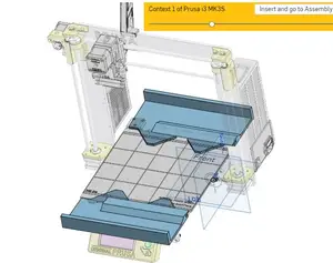 Bed extension for Tshirt print on Prusa MK3 or MK4