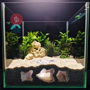 Aquarium & Terrarium decor cave | Critter underground hide | Fish, shrimp, reptile pet house | Atlantis Catacomb Hollow