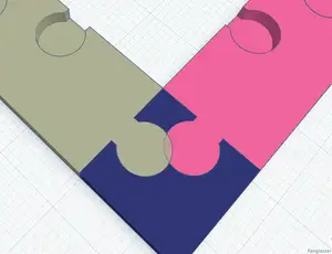 Puzlle chessboard - Top Letter H Mod