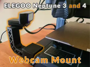 Elegoo Neptune 3 and 4 webcam mount (clip on)