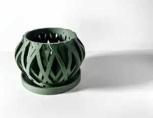 The Rimo Orchid Planter Pot with Drainage: Tray Included | Modern and Unique Home Decor for Orchids and Plants | STL File