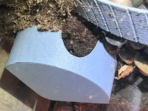 A hide for a young African Bullfrog, or small reptile/amphibian