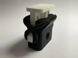 Rubber Band Filament Cutter 45° (Bottom part with larger channels)