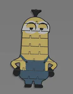 Minion Flexible Keychain Toy