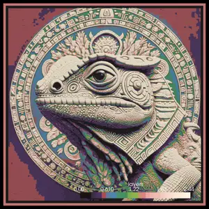 Iguana Painting