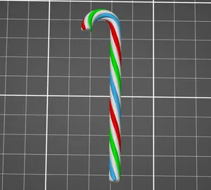 Old fashion Candy Cane -Twisted / Stranded