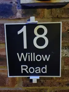 Fixing bracket for house sign