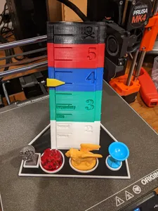 Forbidden Island Water Level Meter and Treasure Holder