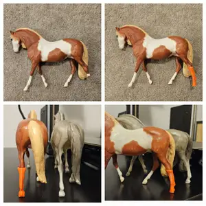 Breyer Horse Left Hind Leg Prosthetic
