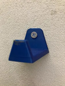 Bike helmet hook by JNev, but with a hole for a screw