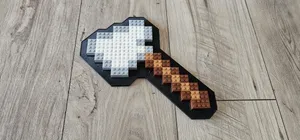 LEGO Minecraft axe construction template