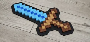 LEGO Minecraft sword construction template