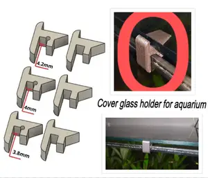 Aquarium cover glass holder