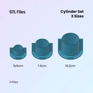 Cylinder Mold Housing Set, 2 Part Master, Silicone Mold Making Tools