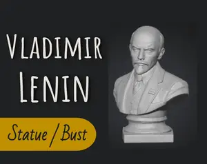 Vladimir Lenin Statue Bust