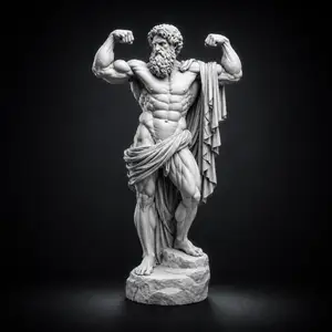 Zeus The Mighty STL | Greek God Bodybuilder Statue | Ancient Mythology 3D Print Model