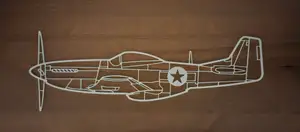 Aircraft wallart series P51 Mustang