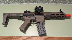 Wall Mount for Airsoft Rifle - Matrix "Calico Jack" AKA Double Eagle M904