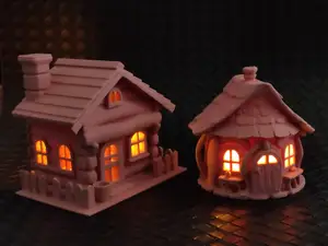 FairyTale cottage - LED tea light cover (2pcs)
