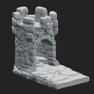 terrain wargame platform Battle tower Nosupport easy-fastprint