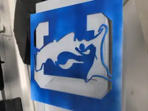 Corvallis Blue Devils stencil