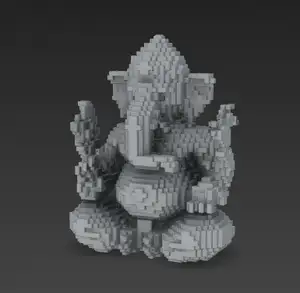 Lord Ganesh Pixels 8-Bit