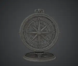 Antique Compass Rose – Vintage Navigation Instrument