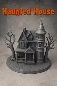 Gothic House with Trees